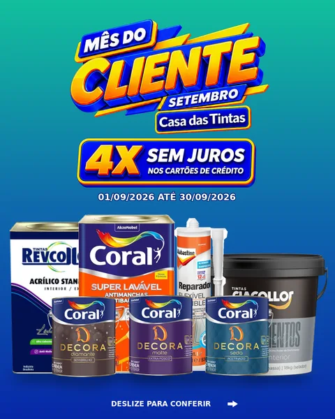 Abertura da campanha — Mês do Cliente, Casa das Tintas