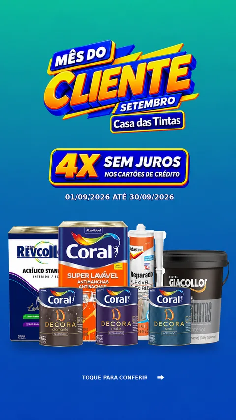 Abertura da campanha — Mês do Cliente, Casa das Tintas