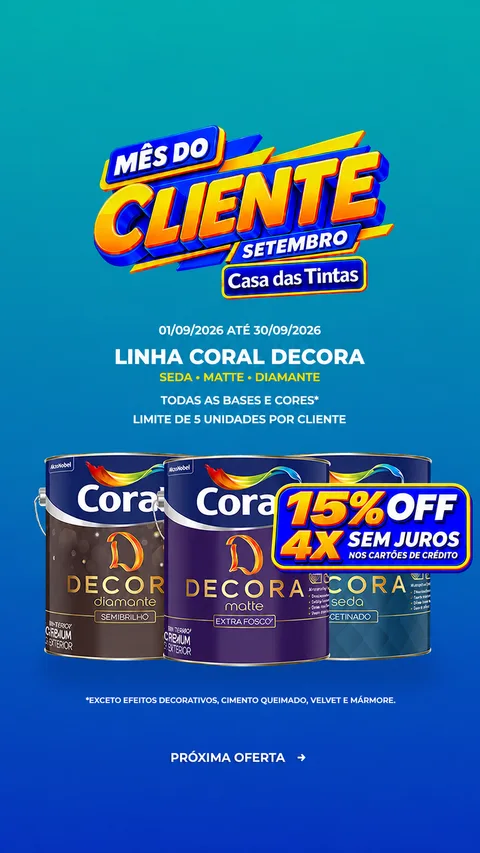 Coral Decora — Mês do Cliente, Casa das Tintas