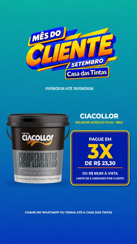 Ciacollor — Mês do Cliente, Casa das Tintas